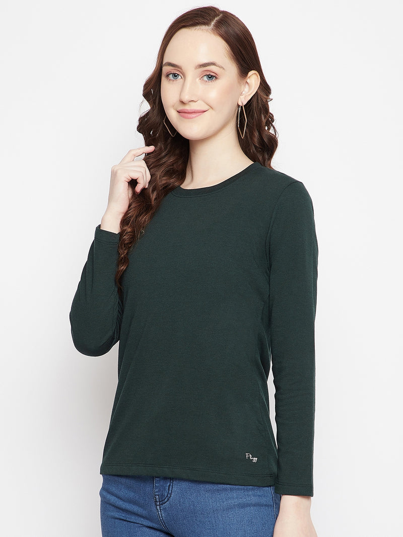 WOMEN COTTON FULL SLEEVE T-SHIRT