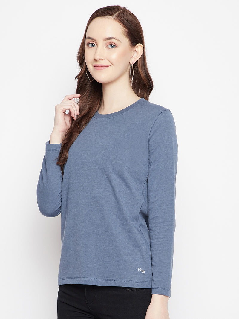 WOMEN COTTON FULL SLEEVE T-SHIRT