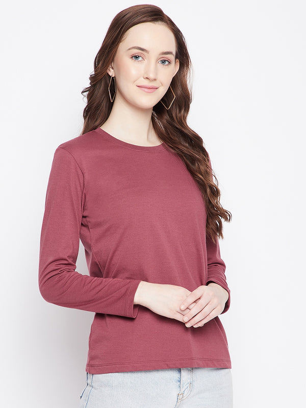 WOMEN COTTON FULL SLEEVE T-SHIRT