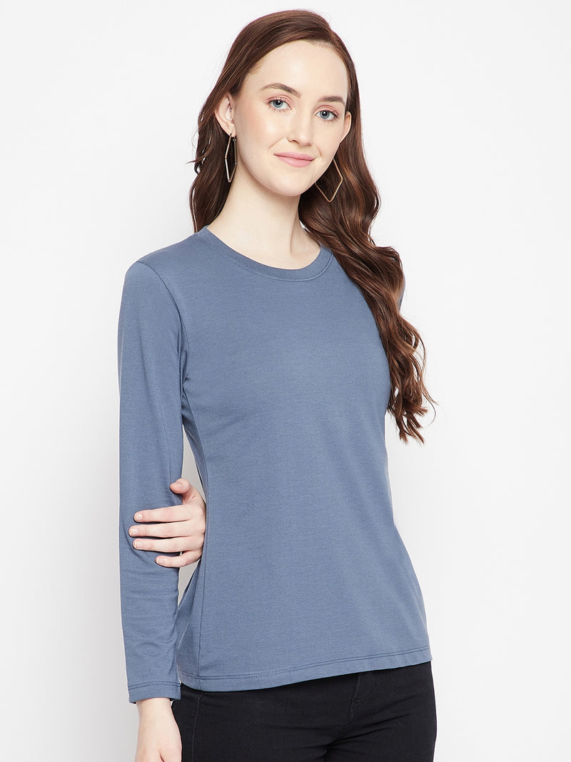 WOMEN COTTON FULL SLEEVE T-SHIRT