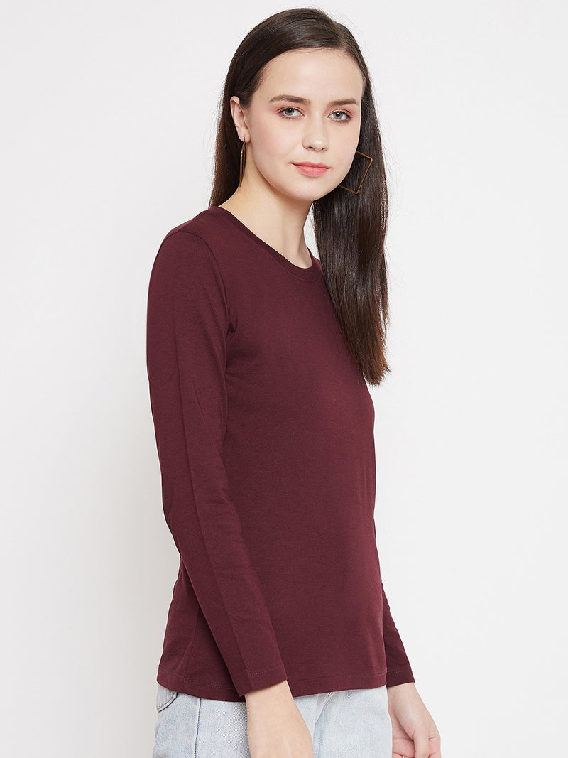 WOMEN COTTON FULL SLEEVE T-SHIRT
