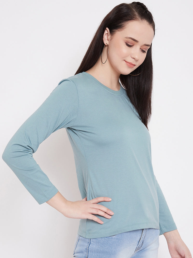 WOMEN COTTON FULL SLEEVE T-SHIRT