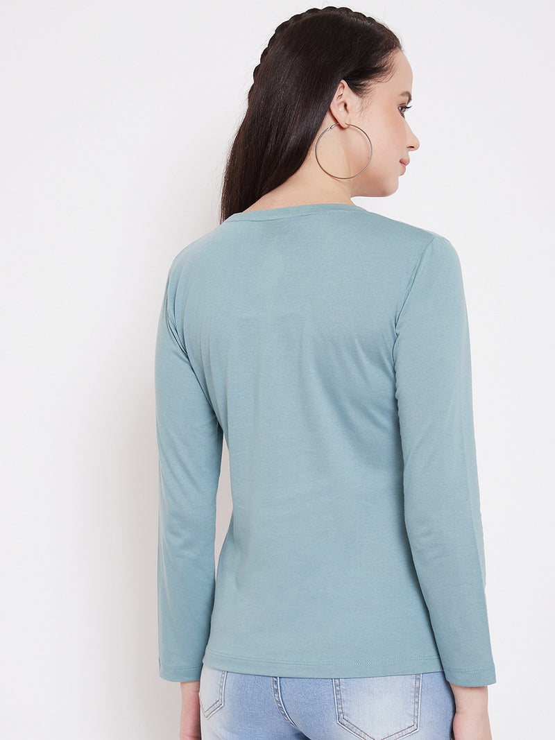 WOMEN COTTON FULL SLEEVE T-SHIRT