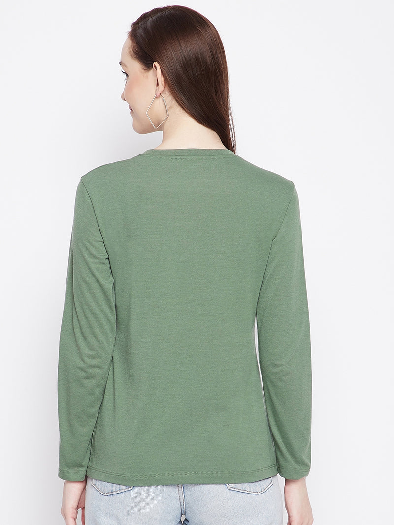WOMEN COTTON FULL SLEEVE T-SHIRT