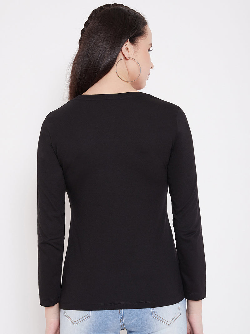 WOMEN COTTON FULL SLEEVE T-SHIRT
