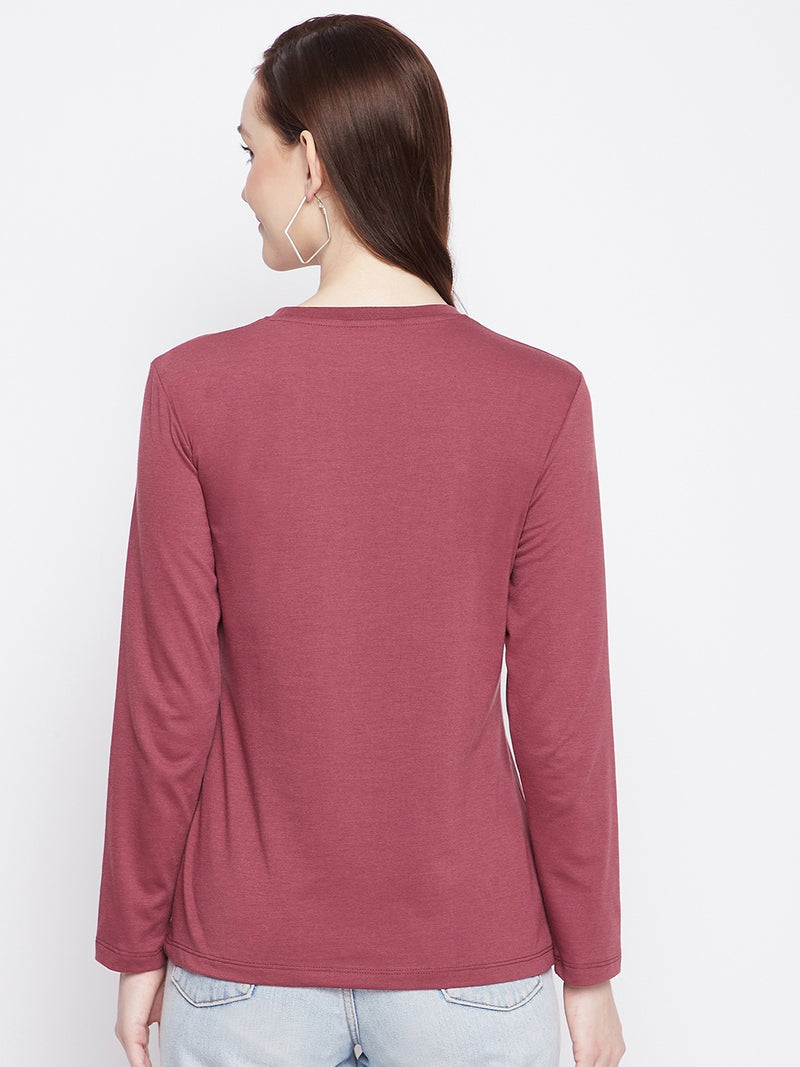 WOMEN COTTON FULL SLEEVE T-SHIRT