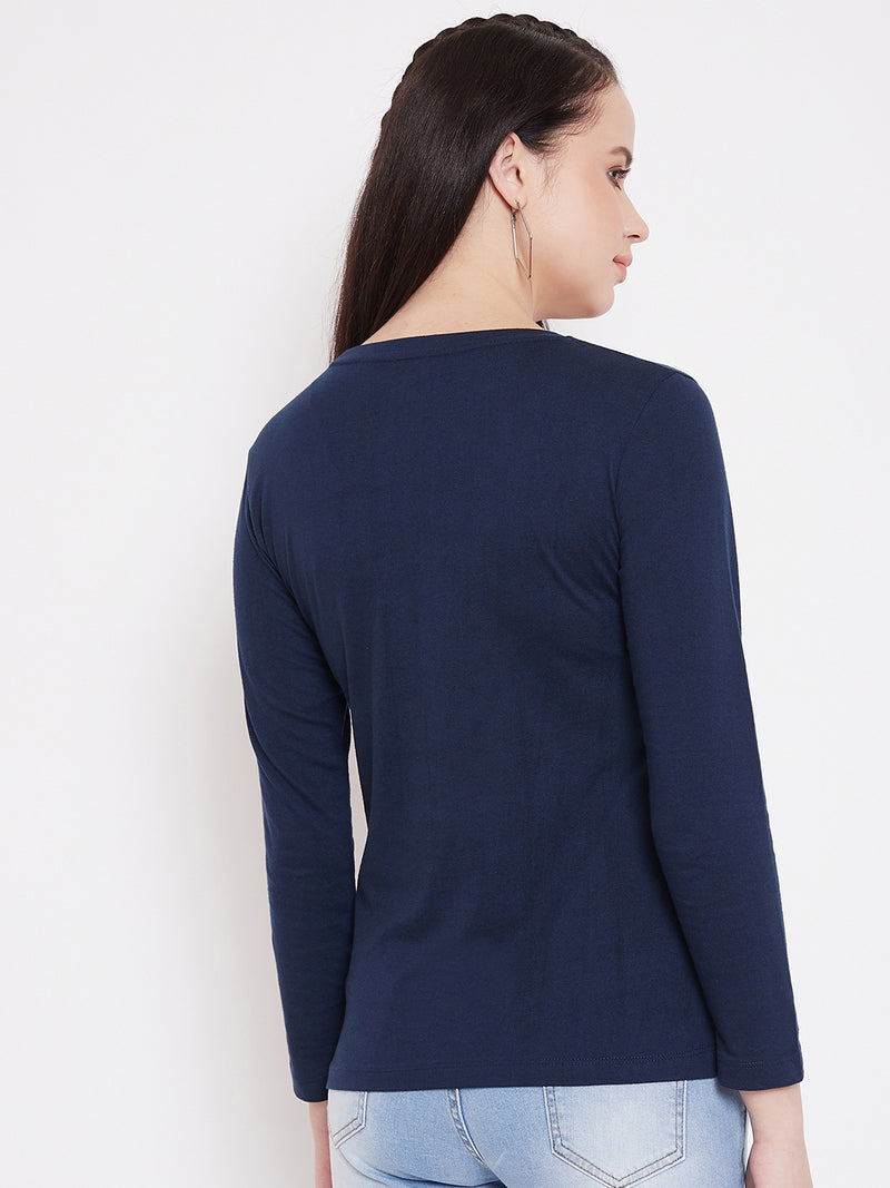 WOMEN COTTON FULL SLEEVE T-SHIRT