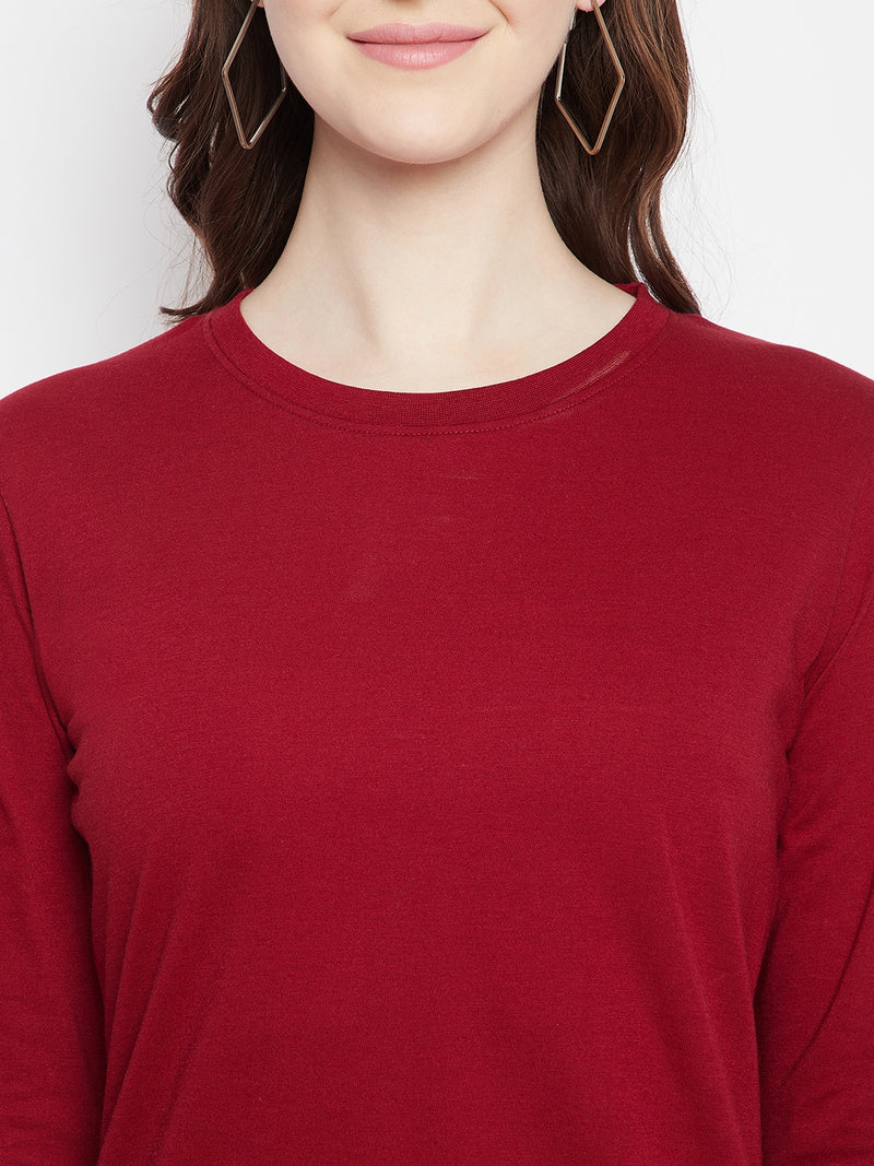WOMEN COTTON FULL SLEEVE T-SHIRT