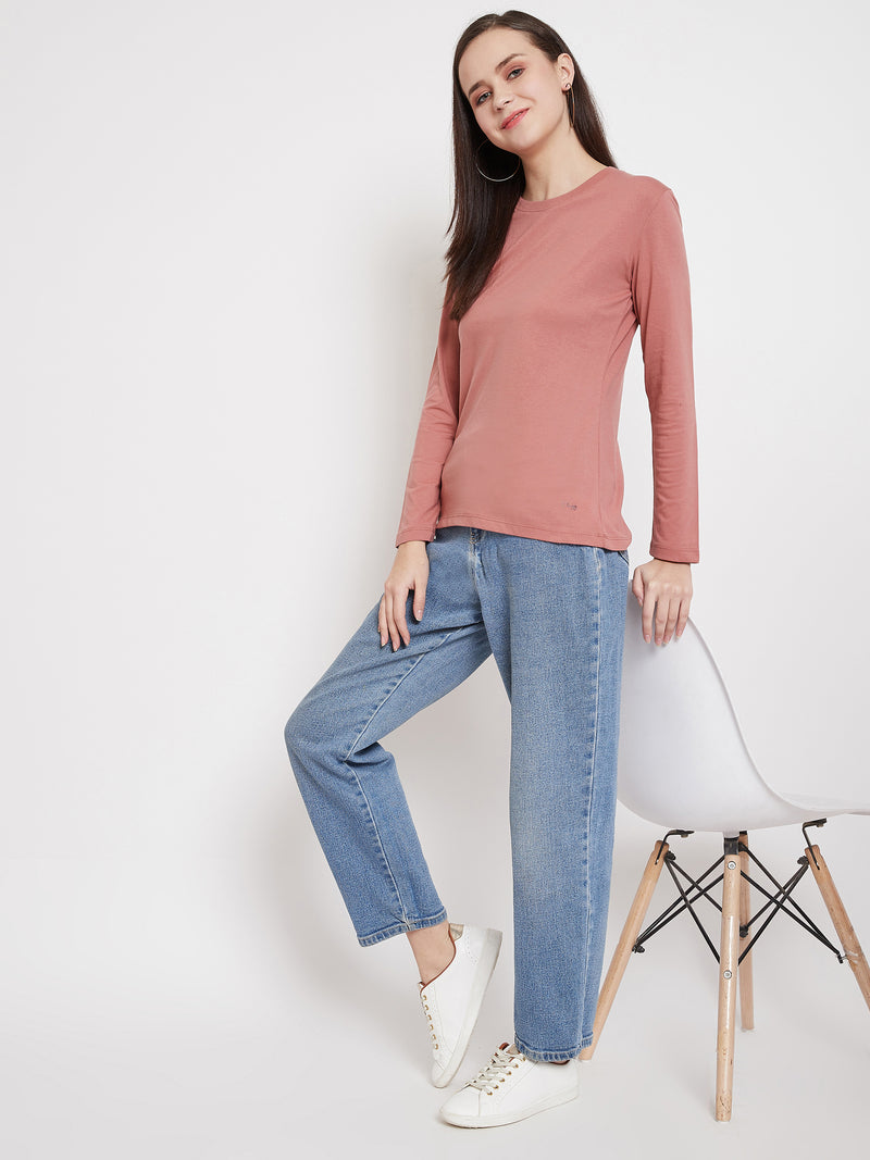 WOMEN COTTON FULL SLEEVE T-SHIRT