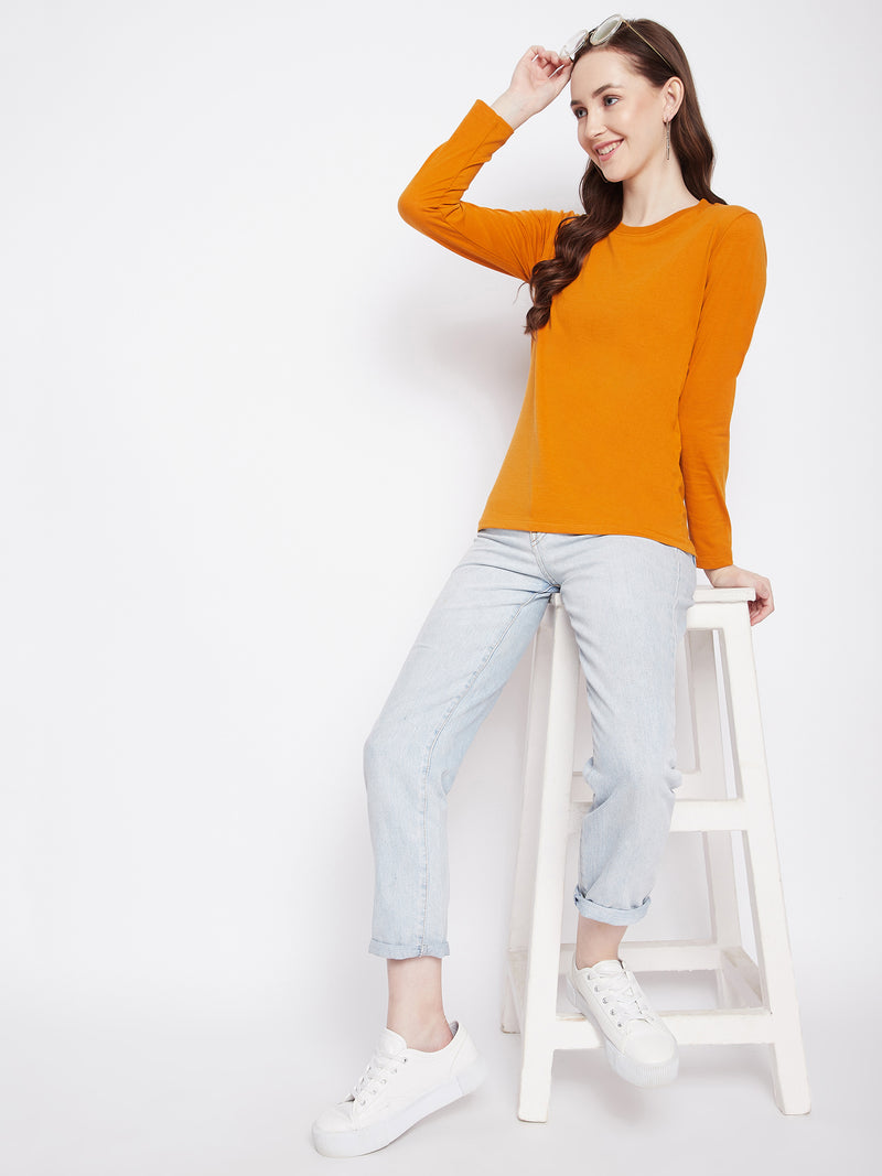 WOMEN COTTON FULL SLEEVE T-SHIRT