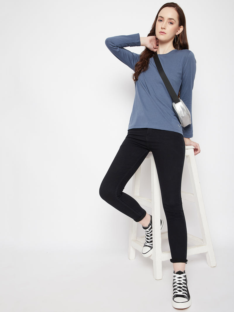 WOMEN COTTON FULL SLEEVE T-SHIRT